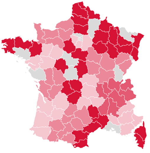 carte france departement